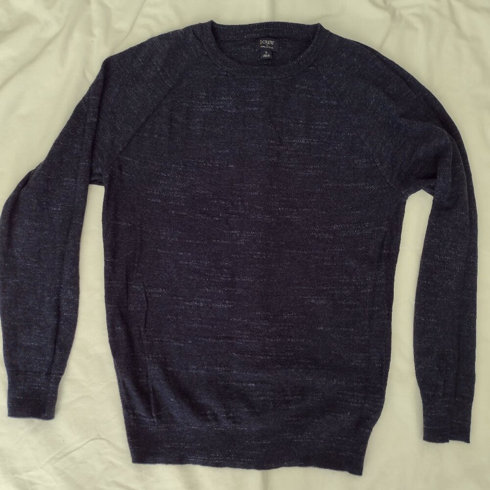 J.Crew Re-imagined Blue Variegated Sweater size Small